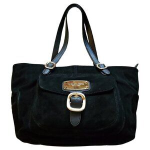 Michael Kors Black Suede Shoulder Bag, Michael Kors Tote, Shoulder Bag